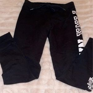 black vs PINK joggers